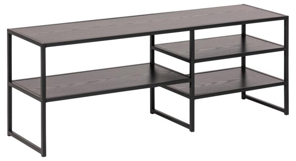 Comoda TV Seaford, Negru, 46x120x33 cm