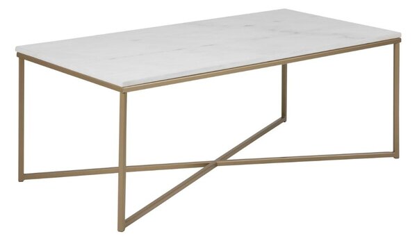 Masuta de cafea Alisma, Alb, 46x120x60 cm
