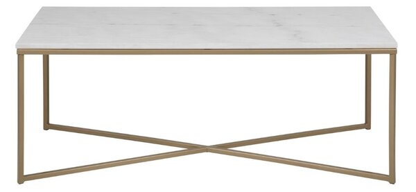 Masuta de cafea Alisma, Alb, 46x120x60 cm