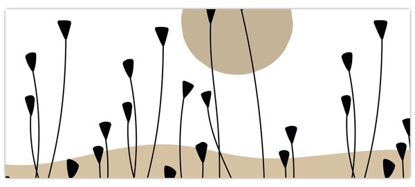 Tablou - Pajiște grafică N⁰2 (120x50 cm)