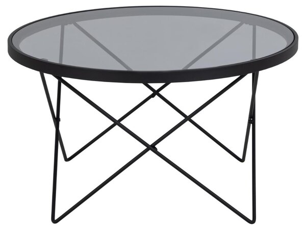 Masuta de cafea Cuxton, Gri, 45x80x80 cm