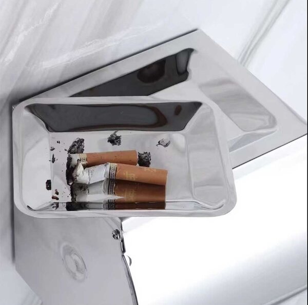 Suport hartie igienica Pufo din aluminiu pentru baie– dispenser elegant cu capac, montaj pe perete, 13 cm, argintiu