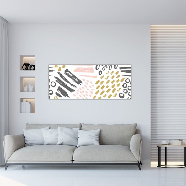 Tablou - Accidente vasculare cerebrale abstracte (120x50 cm)