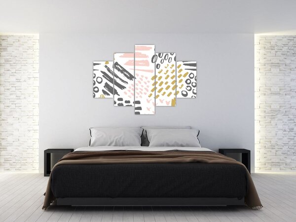 Tablou - Accidente vasculare cerebrale abstracte (150x105 cm)