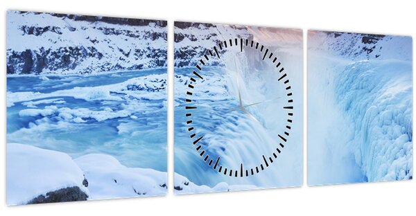 Tablou - Cascade reci (cu ceas) (90x30 cm)