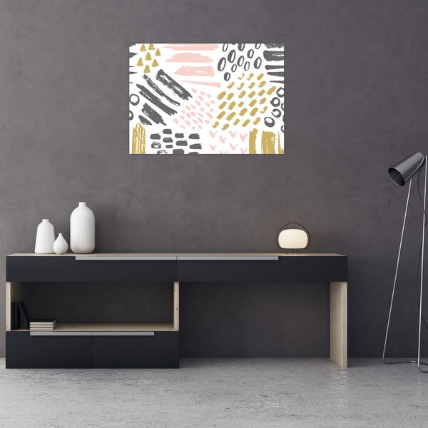Tablou - Accidente vasculare cerebrale abstracte (70x50 cm)