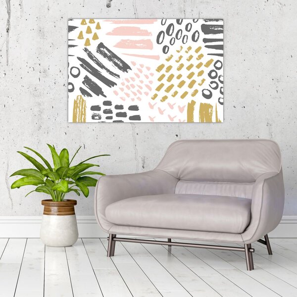 Tablou - Accidente vasculare cerebrale abstracte (90x60 cm)