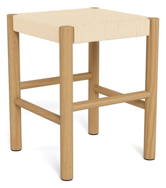 Taburet Alvin, Alb, 45x35x35 cm