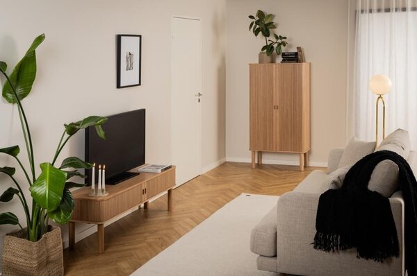 Comoda TV Langley, Natural, 45x140x40 cm