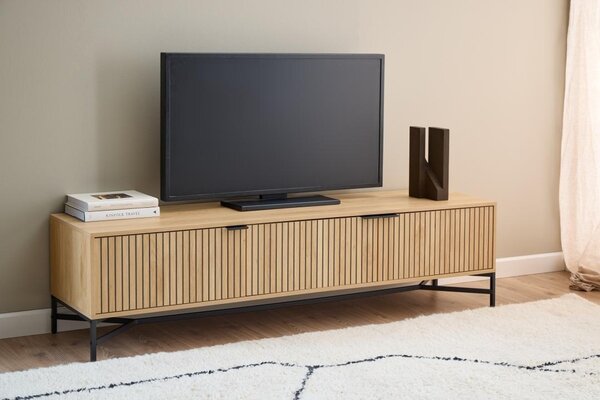 Comoda TV Jaipur, Natural, 45x176.4x40 cm