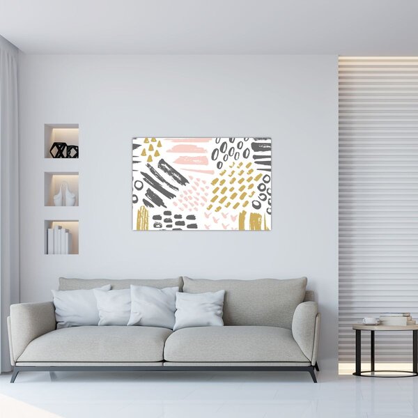 Tablou - Accidente vasculare cerebrale abstracte (90x60 cm)