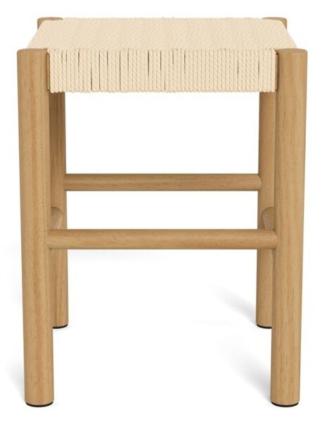Taburet Alvin, Alb, 45x35x35 cm