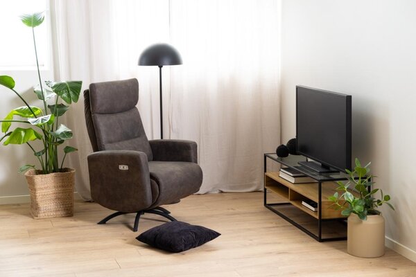 Comoda TV Randolf, Transparent, 45x120x40 cm