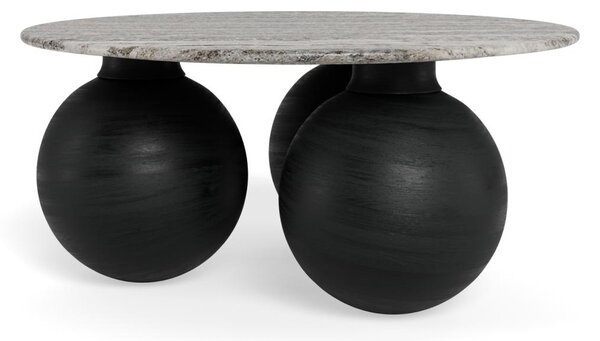 Masuta de cafea Konya, Gri, 42x95x95 cm