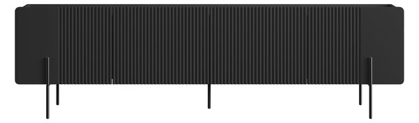 Dulap TV Malmi 200 cm - negru mat / picioare negre