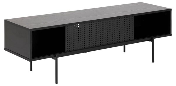 Comoda TV Angus, Negru, 44.5x140x40 cm