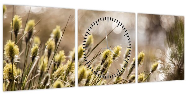 Tablou - Verde (cu ceas) (90x30 cm)