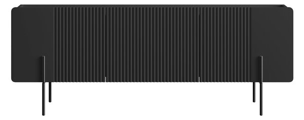 Dulap TV Malmi 150 cm - negru mat / picioare negre