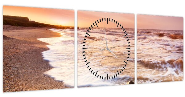 Tablou - Mare (cu ceas) (90x30 cm)