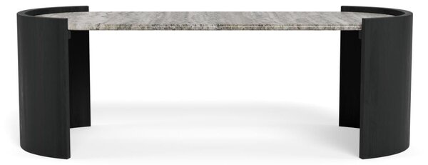 Masuta de cafea Zafra, Gri, 42x125x60 cm