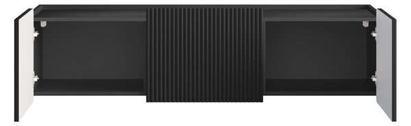 Dulap TV Malmi 150 cm suspendată - negru mat / negru