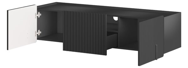 Dulap TV Malmi 150 cm suspendată - negru mat / negru