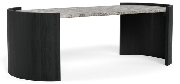 Masuta de cafea Zafra, Gri, 42x125x60 cm