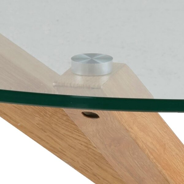 Masuta de cafea Heaven, Transparent, 40x82x82 cm