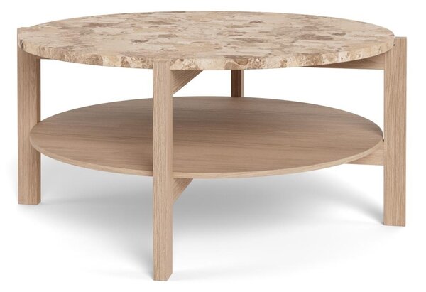 Masuta de cafea Dorsett V1, Maro, 40x80x80 cm
