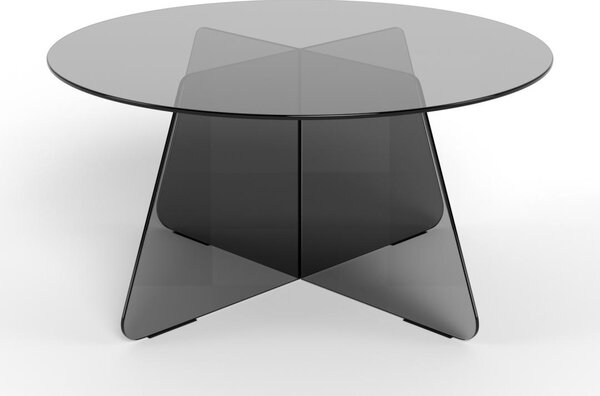 Masuta de cafea Samos, Gri, 40x80x80 cm