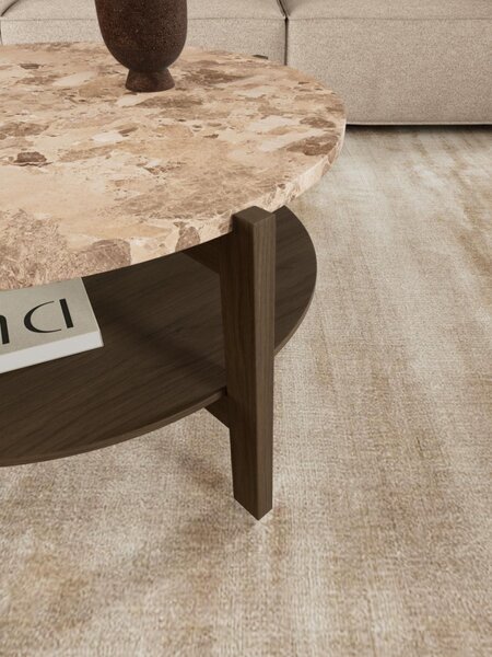 Masuta de cafea Dorsett V2, Maro, 40x80x80 cm