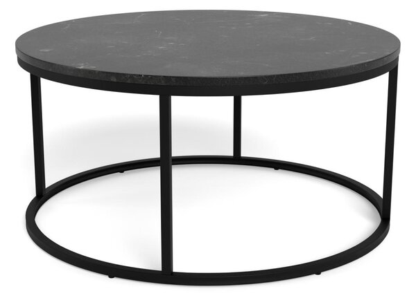Masuta de cafea Spiro, Negru, 40x80x80 cm