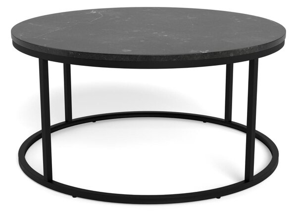 Masuta de cafea Spiro, Negru, 40x80x80 cm