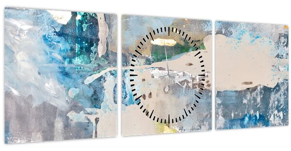 Tablou - Abstract (cu ceas) (90x30 cm)