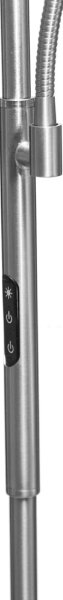 Lampă de podea LED dimabilă NORA LED/25W/230V 2200/3000/4000K + LED/5W 3000K crom + telecomandă