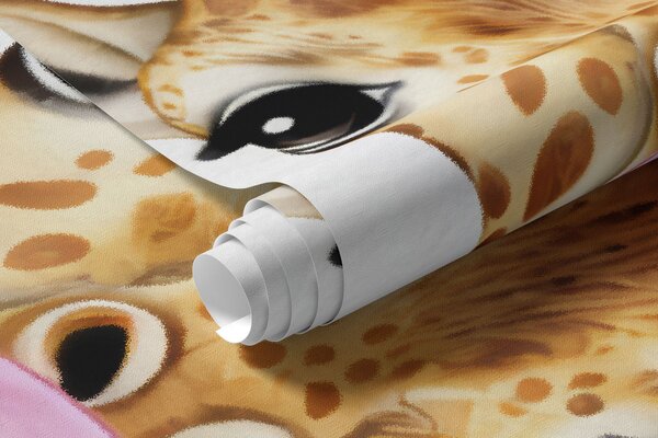 Tapet Girafe cu gumă de mestecat, Fototapet Animale, w05492 : Uwalls.ro