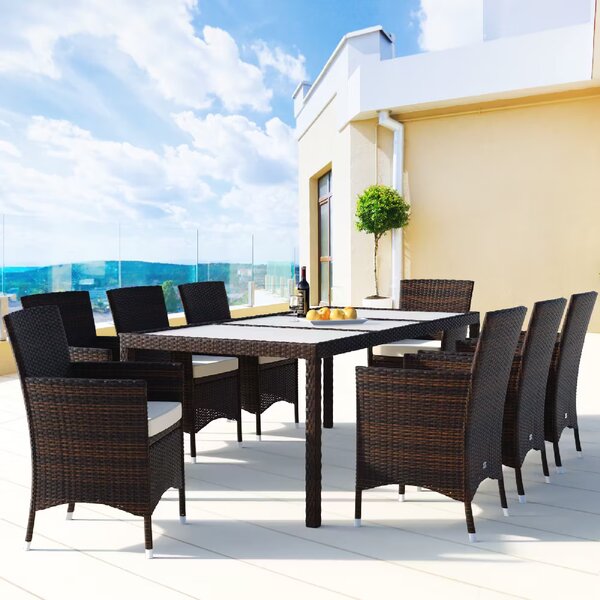 Deuba Set ratan de gradina Berlin 1+8 - maro