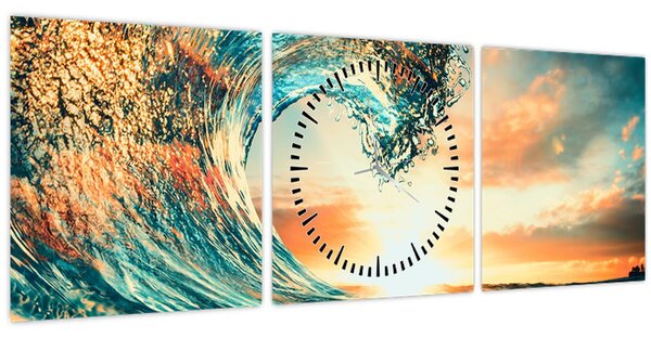 Tablou - Val (cu ceas) (90x30 cm)