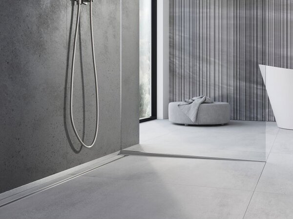 Mexen Line-B prag pentru sticlă 120 cm dreapta, inox - 181004120R