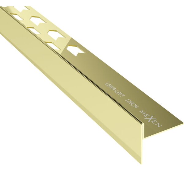 Mexen Line-B șină de pantă pentru podea 120 cm stânga, aurie - 185001120L