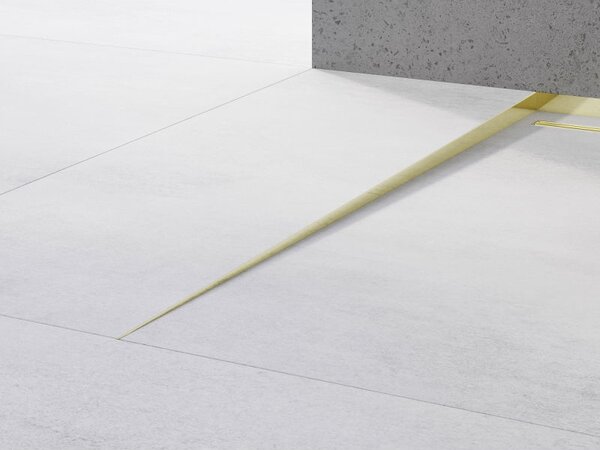 Mexen Line-B șină de pantă pentru podea 120 cm stânga, aurie - 185001120L