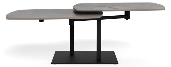 Masuta de cafea Carballo, Gri, 40x122x70 cm