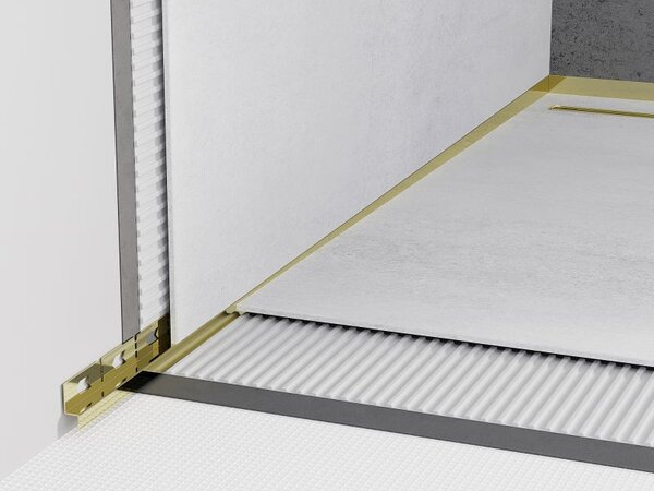 Mexen Line-B listă înclinată de perete de 120 cm stânga, aurie - 185002120L