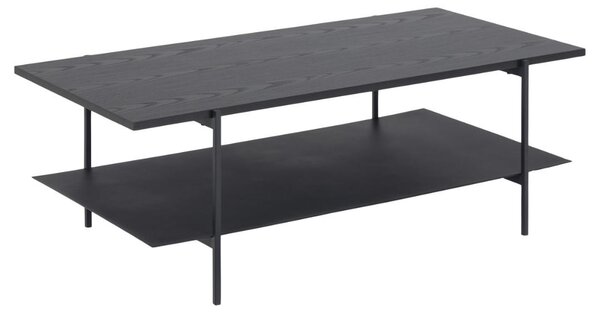 Masuta de cafea Angus, Negru, 40x115x60 cm