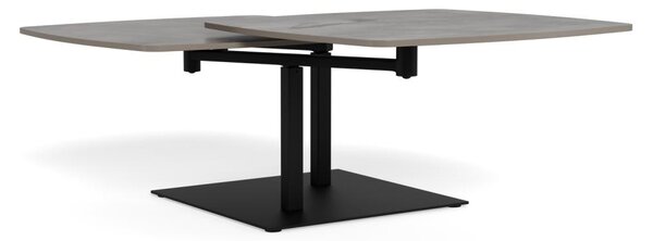 Masuta de cafea Carballo, Gri, 40x122x70 cm
