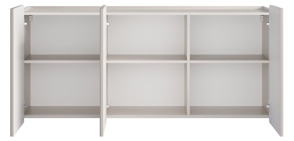 Comodă suspendată Malmi 150 cm cu trei uși - cașmir / auriu