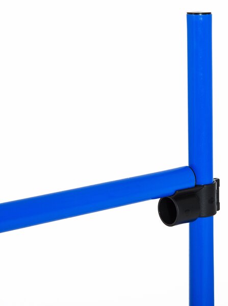 PawHut Set de 4 Obstacole Reglabile pentru Antrenamentul Câinilor, Înălțime Ajustabilă, pentru Dresaj și Agilitate, Albastru | Aosom Romania