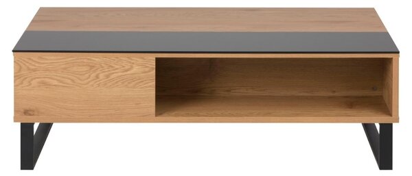Masuta de cafea Azalea, Negru, 35x110x60 cm