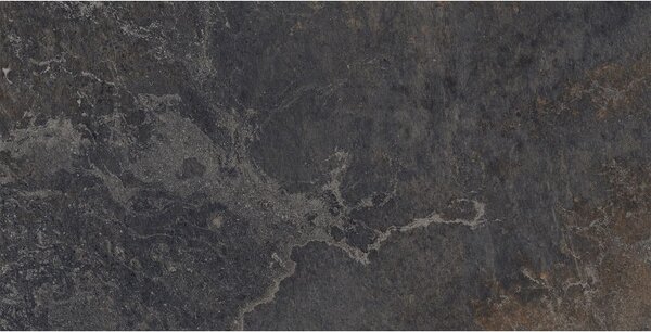 Mexen Blaze Nero gres rectificat glazurat G1, placă de podea și perete 120 x 60 cm, carving - TL420-120-060-01