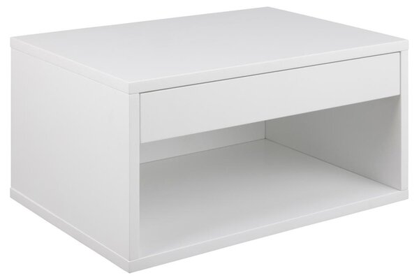 Noptiera Cholet, Alb, 24.5x50x35 cm